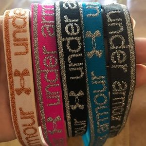 5 glitter under armour headbands